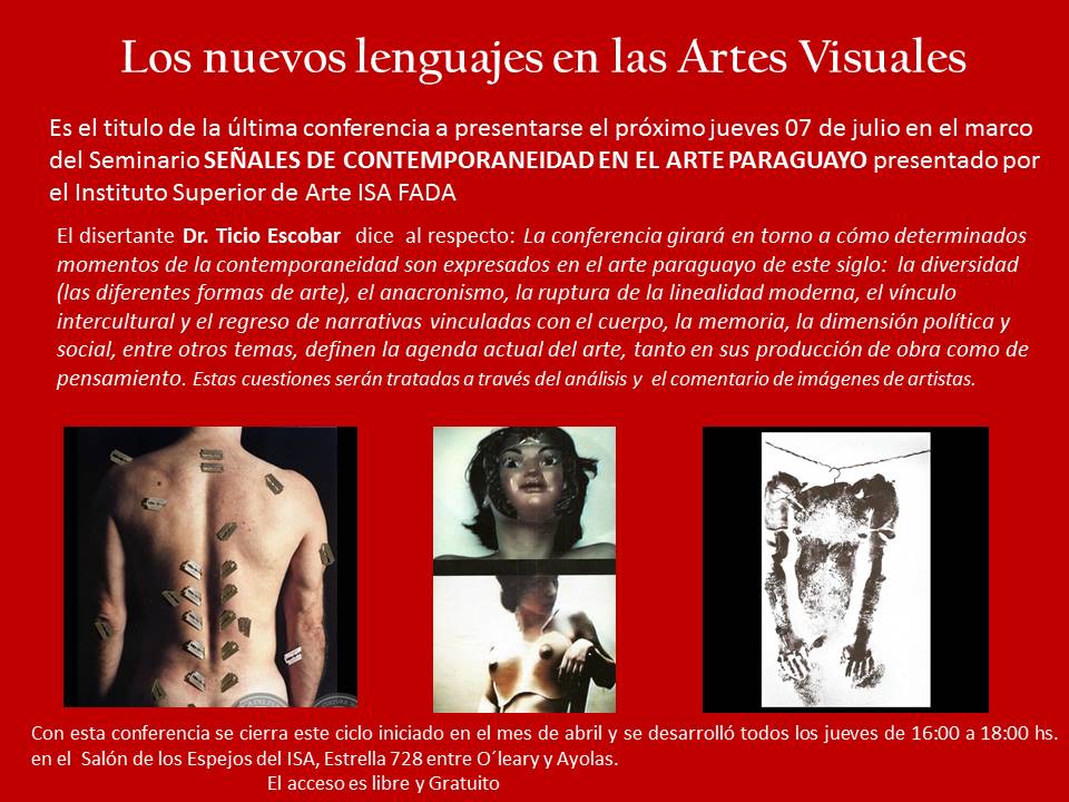 Seminario de Historia del Artes – Los nuevos lenguajes en las Artes Visuales